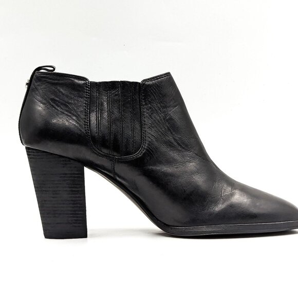 Michael Kors Women Black Leather Western Low Chelsea ankle boots size 11 - Picture 10 of 10